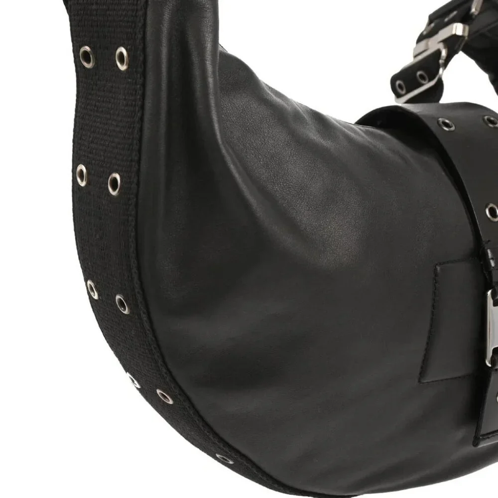 Christian Dior Black Leather Street Chic Shoulder Bag - Picture 3 of 10